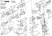 Bosch 0 607 361 101 400 WATT-SERIE Pneumatic Vertical Grinde Spare Parts
